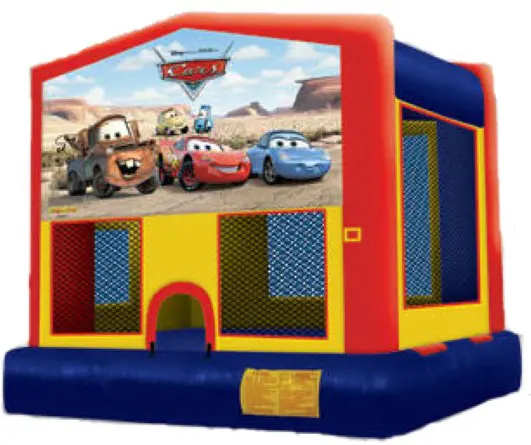 Colorful Cars inflatable playhouse